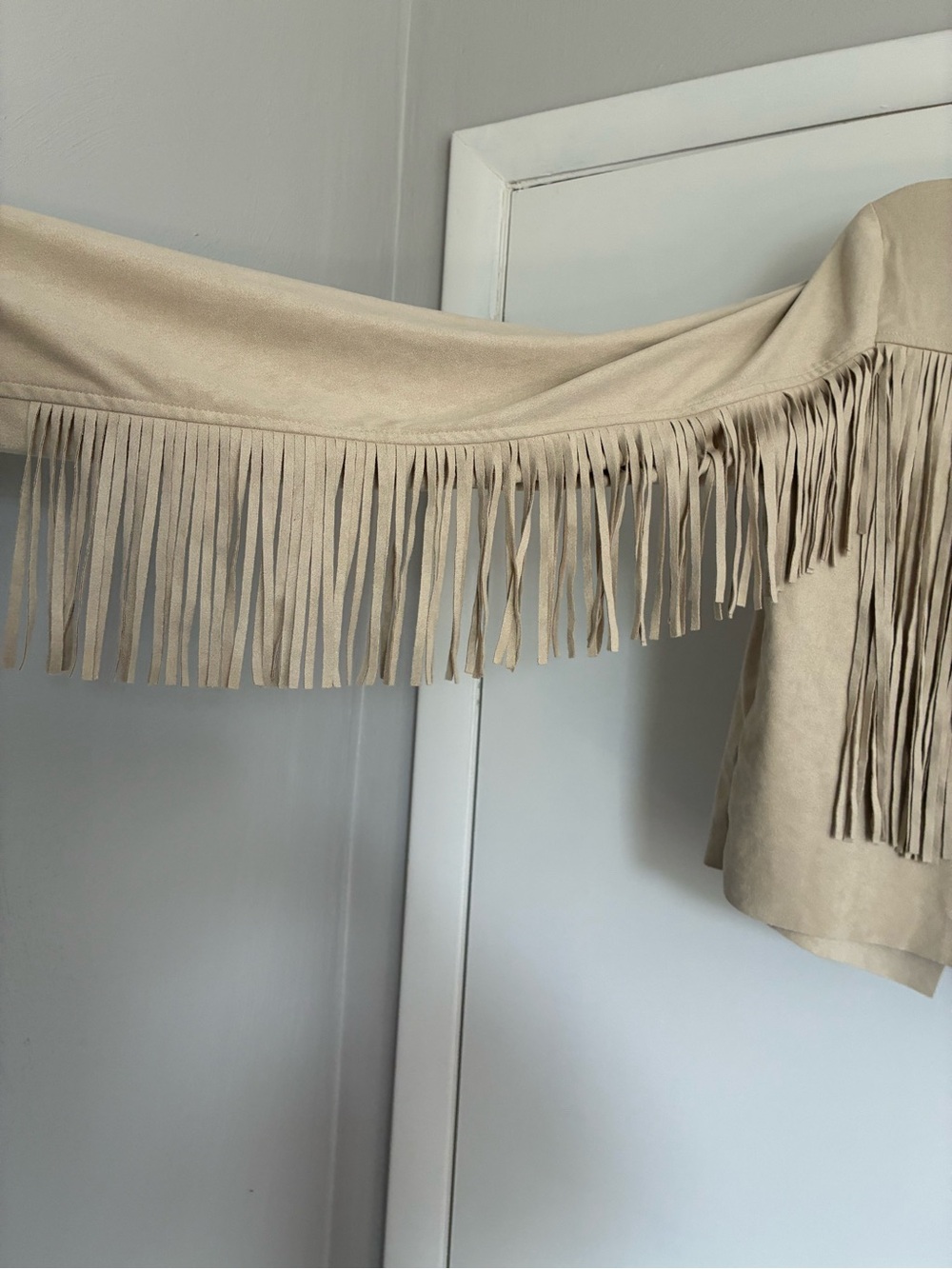 Shyanne Deleon Faux Suede Cropped Fringe Jacket - Picture 9 of 9